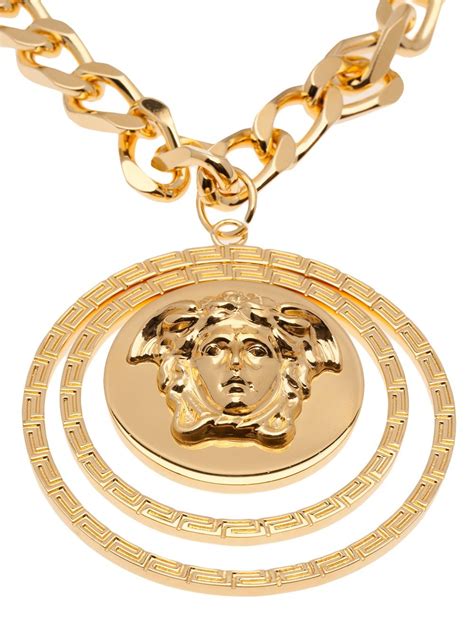 versace medusa coin necklace|versace necklaces for sale.